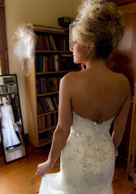 Bride getting ready shot