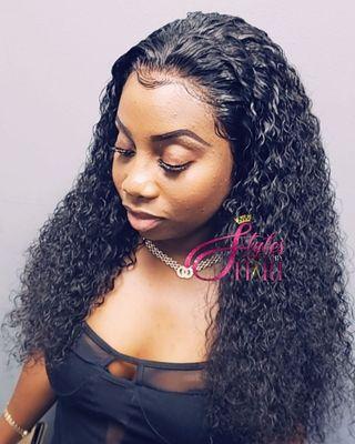 Lace front wig install