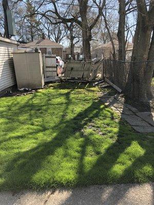 Wind blew down old fence. Need to replace or estimate of a new fence?