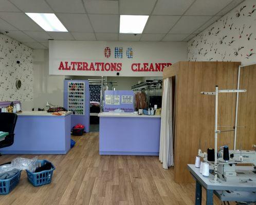 We are laundry, dry clean also alteration