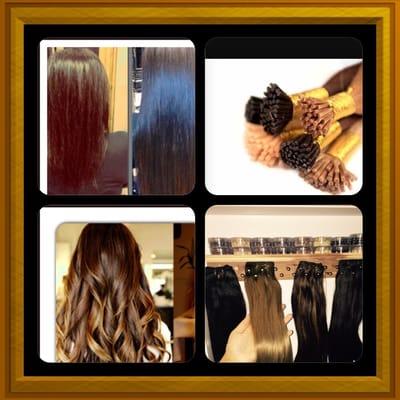 Hair extension instant beauty   we work with the 100%  human hair