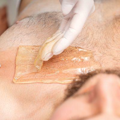 Men chest hair removal