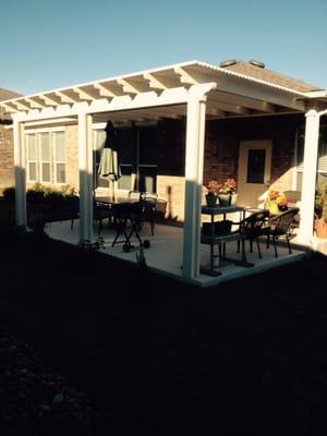 Sante Fe wraps on pergola