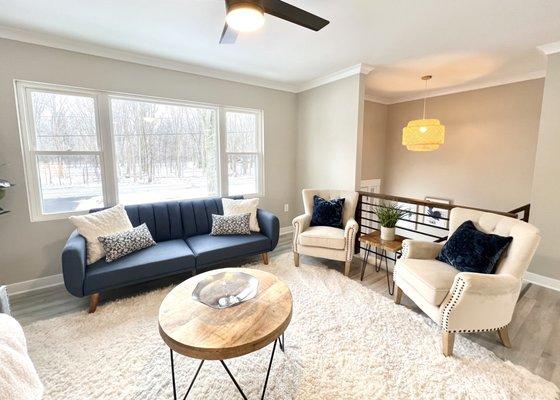 Cleveland Home Staging - Living Room