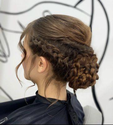 Long length updo