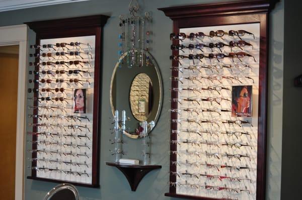 Come see our beautiful eyewear dispensary. We carry many brand name and fashion frames