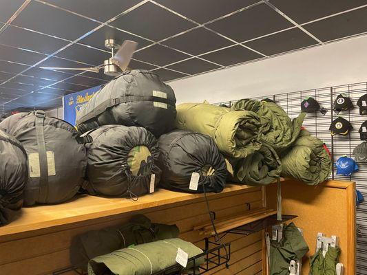 Sleeping bags and complete Sleep systems.