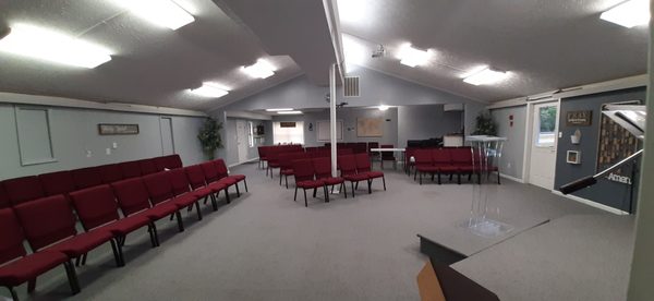 Are worship area is comfortable and relaxing.