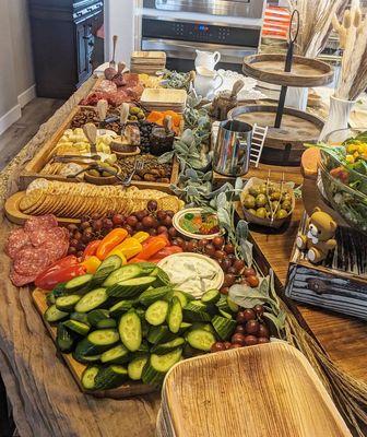 Appetizer table for a small family get together!