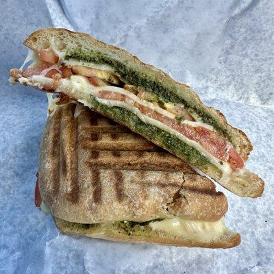 Caprese on focaccia