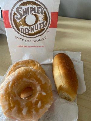 Original Glazed Donuts and kolache