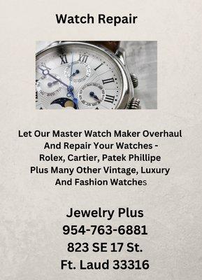 Master Watch Maker On Location