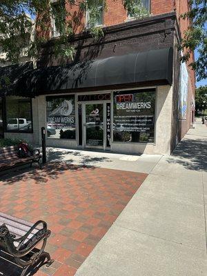 Our store front, on the corner of 5th & Main Street in downtown Plattsmouth.