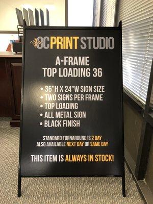 A Frame Signs!