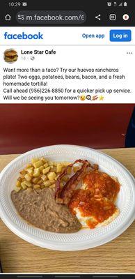 Come enjoy our Breakfast plates.