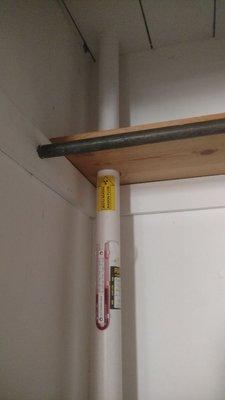 Closets can be ideal locations for radon vent pipes.