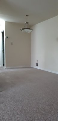 Dining room area after cleaning.