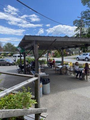 Outdoor seating area