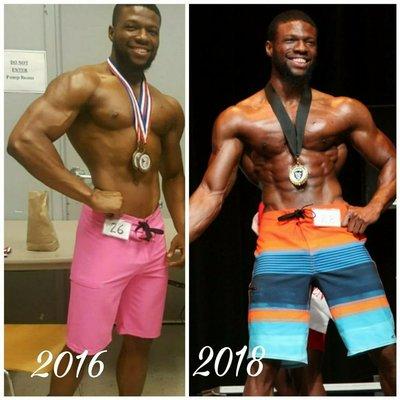 2016 men's physique competition transformation into my 2018 competition