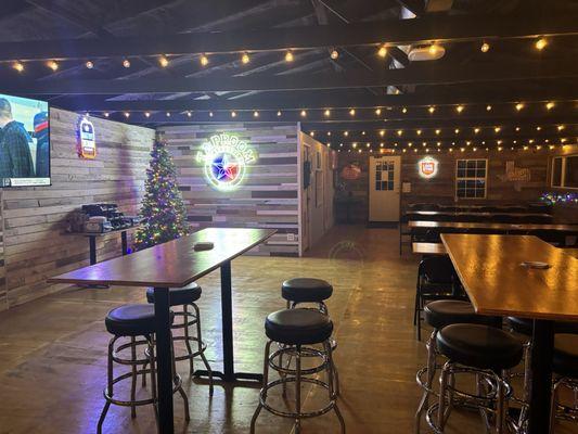 Taproom dining area