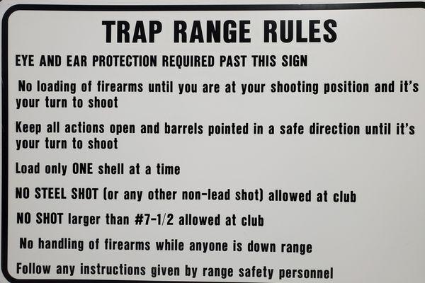 Beginners and experienced shooters should review safety signs.  If you would like help we will be glad to give you instructions