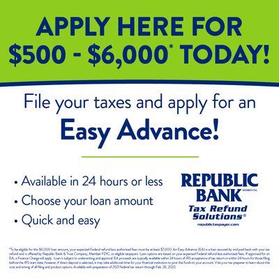 Why Wait? Get Your Tax Advance Today!