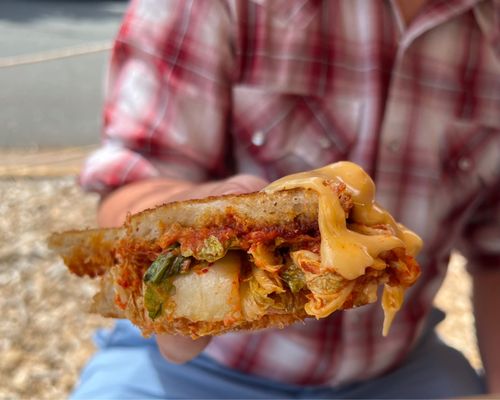 Kimchi grilled cheese.