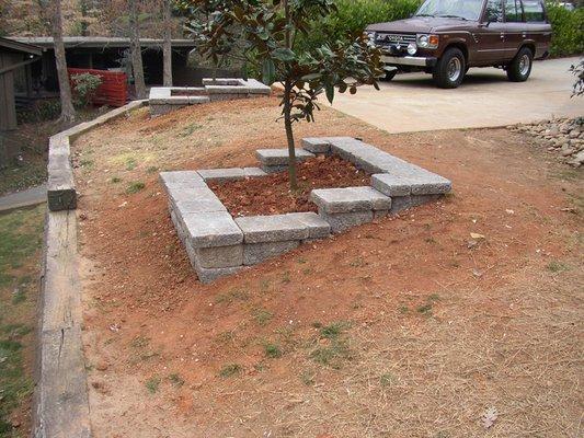 Paver Planter Bed