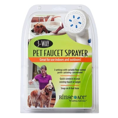 The Rinse Ace 3-Way Pet Faucet Sprayer