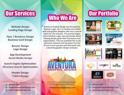 We design the best brochures! For the best price.