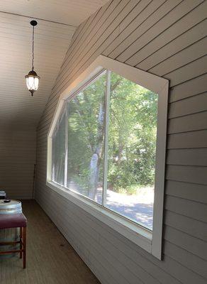 Installed screen on 2nd story sleeping porch