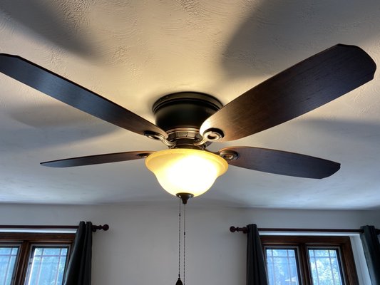 New ceiling fan installation