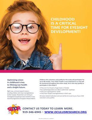 STAAR Study - Myopia Research for Children