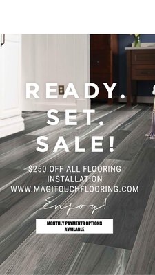 ***FLOORING SPECIAL*** $250 OFF ALL FLOORING INSTALLATIONS. Contact us today! 407-973-8513