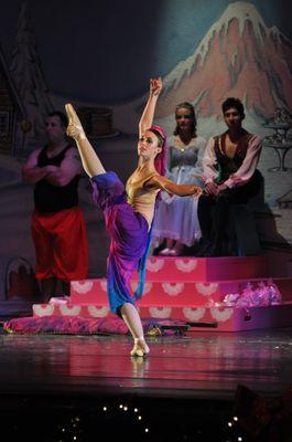 The Arabian Princess delights the crowd in our annual production of The Nutcracker, a holiday tradition in Blacksburg.