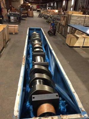 Ariel Crankshaft in Shipping Crate