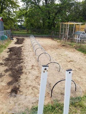 Custom chicken tunnels.. let your chickens be the natural pest control your garden needs!!