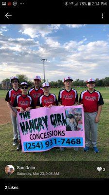 Sponsor of a Salado Baseball team=free shaved ice!