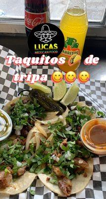 Tacos  de tripa yummy