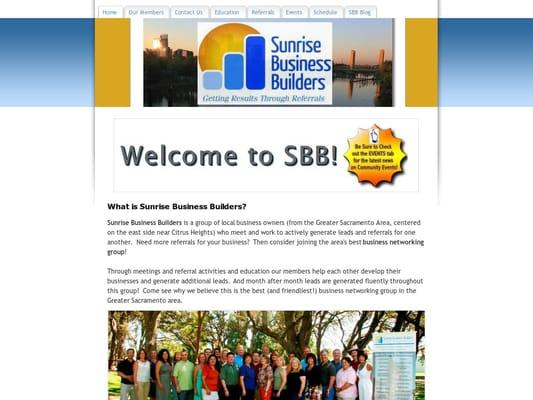 Sunrise Business Builders (Client Website)