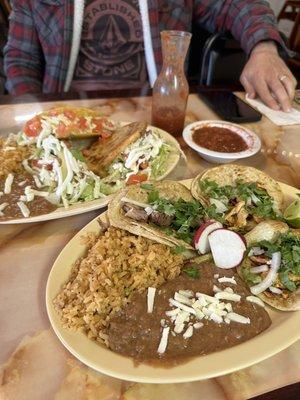 Tacos and Combo plate- delicious!