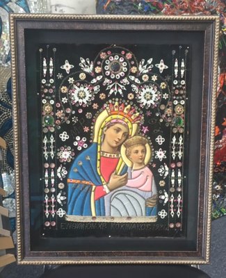 We were lucky to preserve this 100 year old icon for a generous client who donated it to her church.