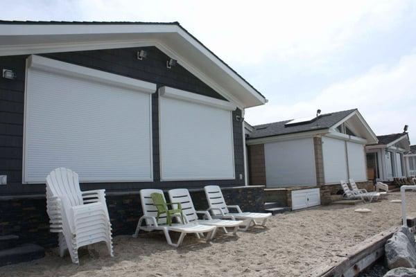 Enviroblind Rolling Security Shutter beachfront installations