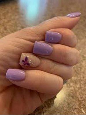 A gel manicure