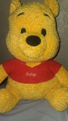 Pooh bear with the name embroidered