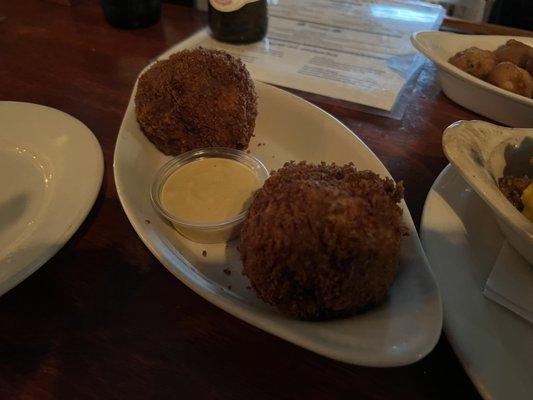 Scotch Eggs. They were huge and absolutely amazing!!