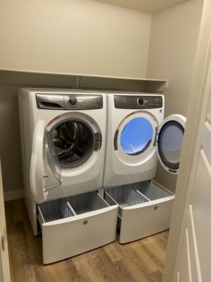 View of the laundry room.