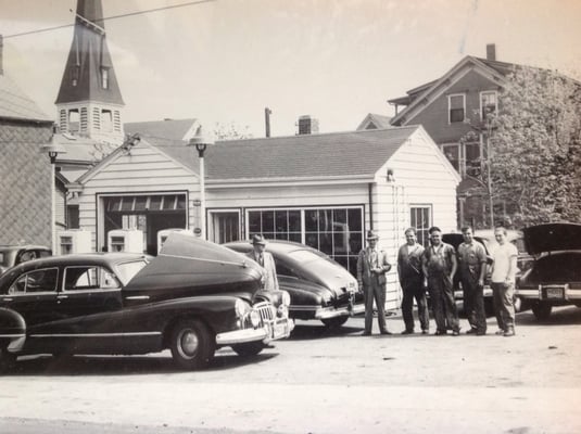 My dad, his brother and my grandfather back at the old shop.