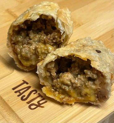 Taco Empanada (Ground Beef, Taco Seasoning, Onion, Refried Beans, Cheese)