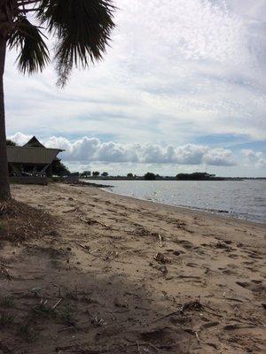 On the beach!